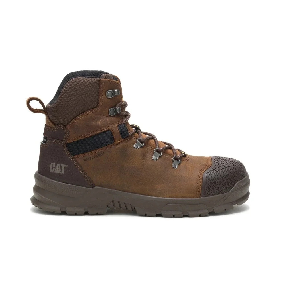 CAT Accomplice X Waterproof Steel Toe‎ Work Boot Men's Size 14 Brown Safety NEW